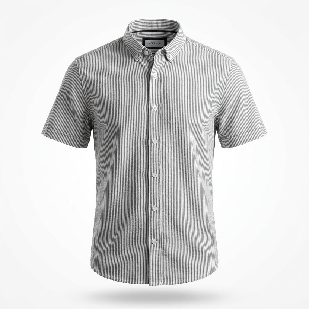KEEP-OUT strips shirt