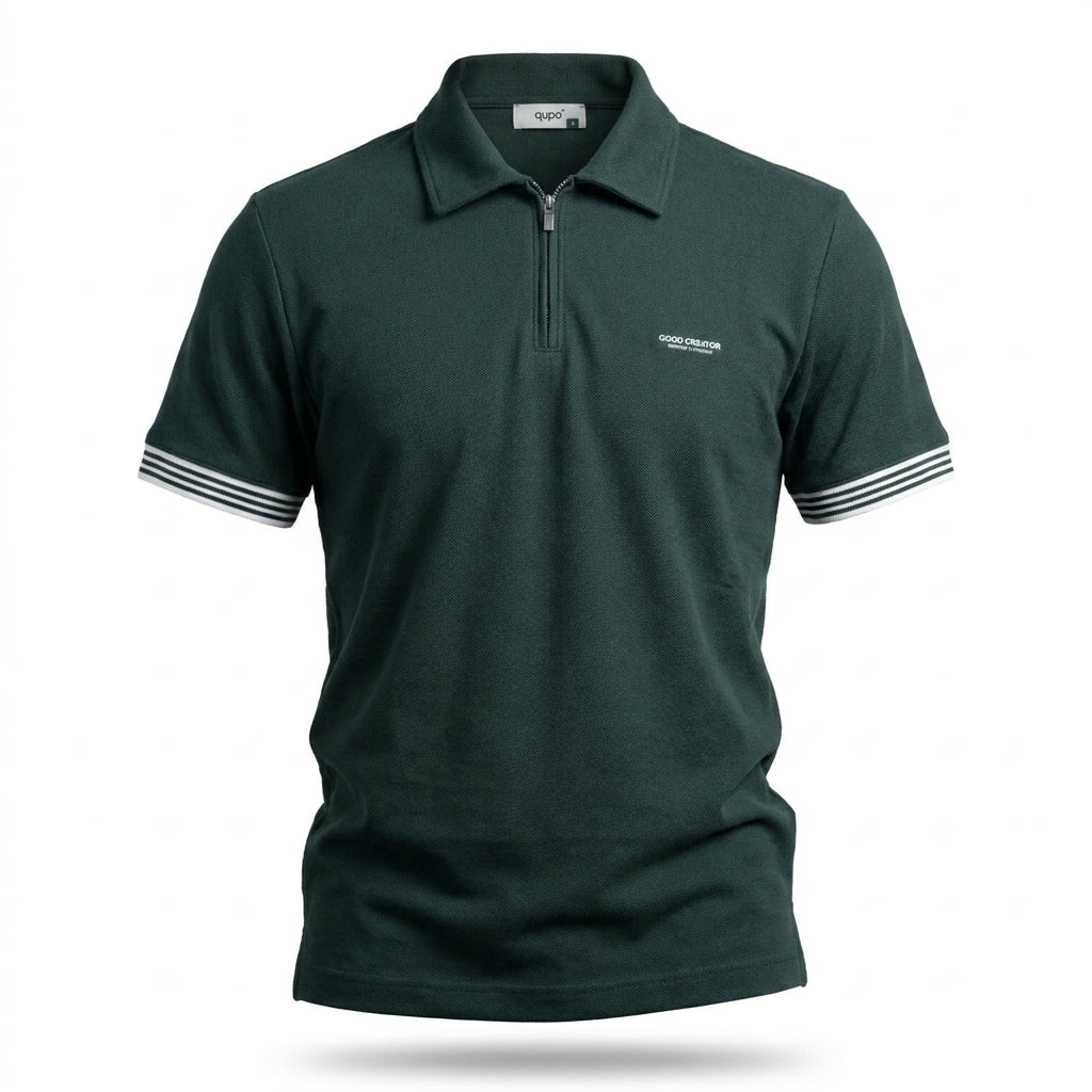 qupa half-zipper T-shirt