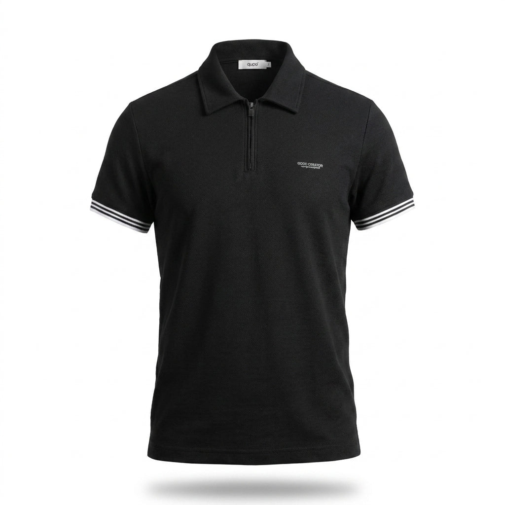 qupa half-zipper T-shirt